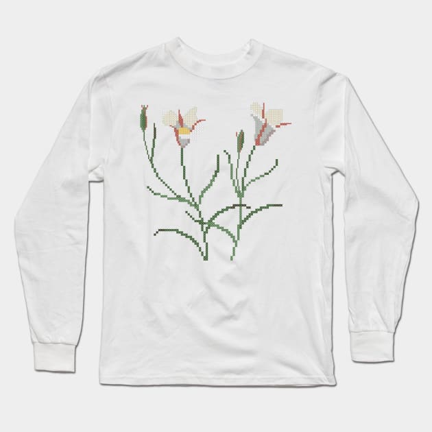 Utah State Flower Sego Lily Long Sleeve T-Shirt by inotyler